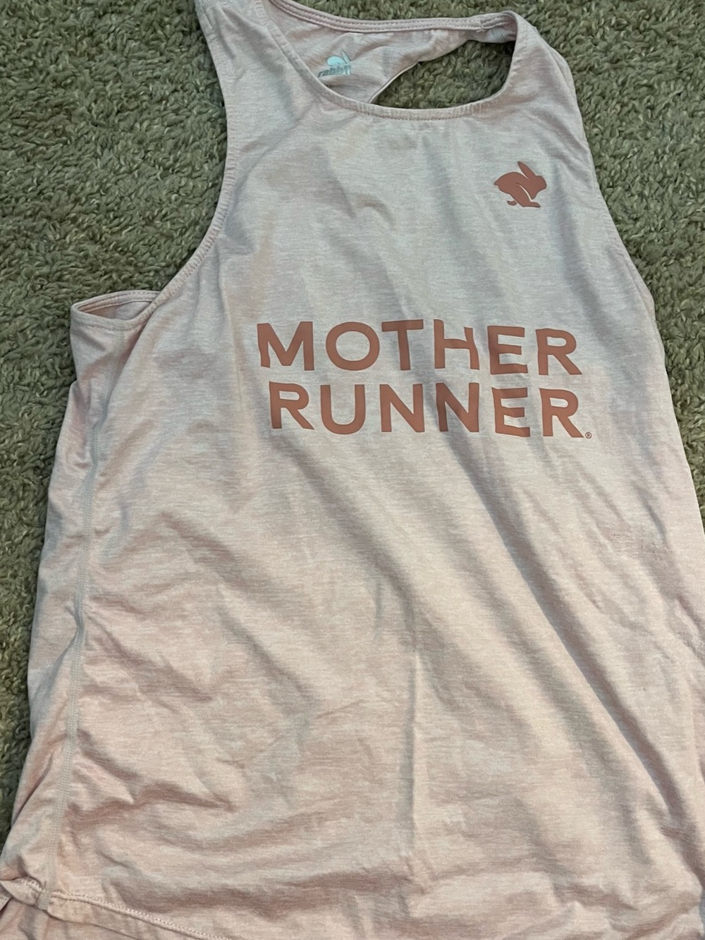 Rabbit Mother Runner Pink Tank